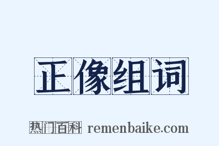 正像组词是什么意思的图片